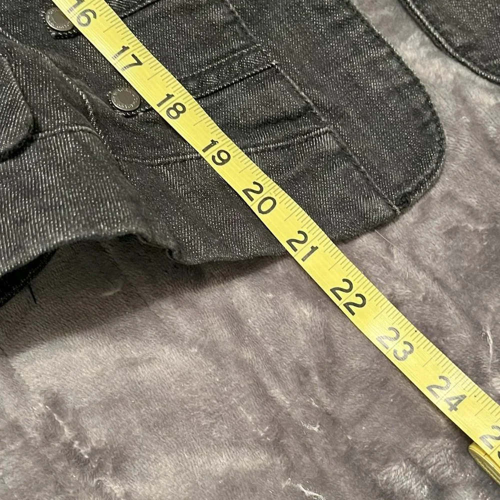 New York & Company Charcoal Gray Denim Blazer - Picture 8 of 10